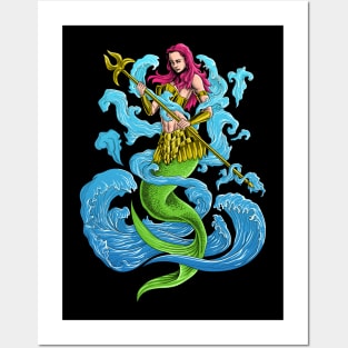 Mermaid Posters and Art